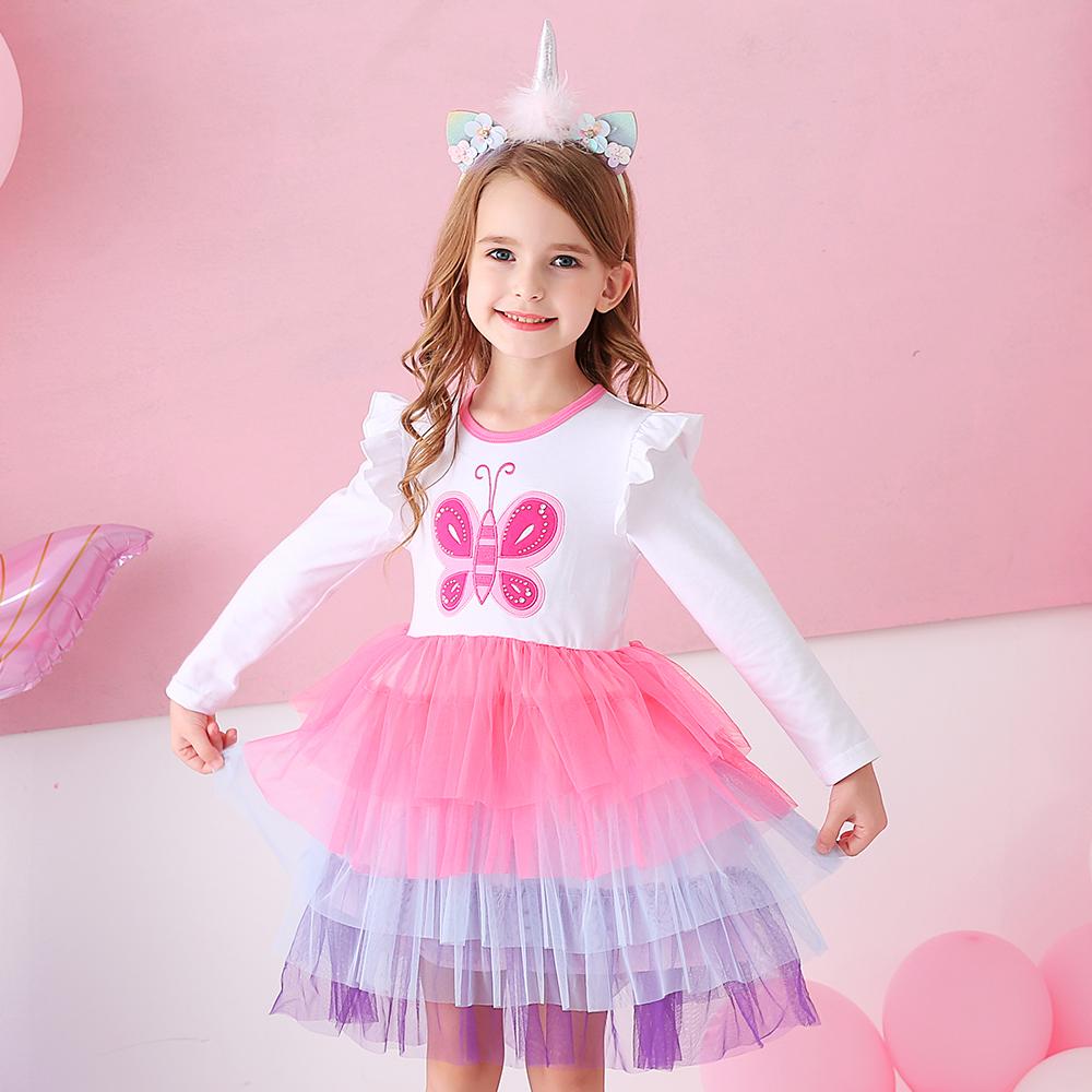 Lovely Butterfly Colorful Tulle Toddler Tutu Dress for Daily School