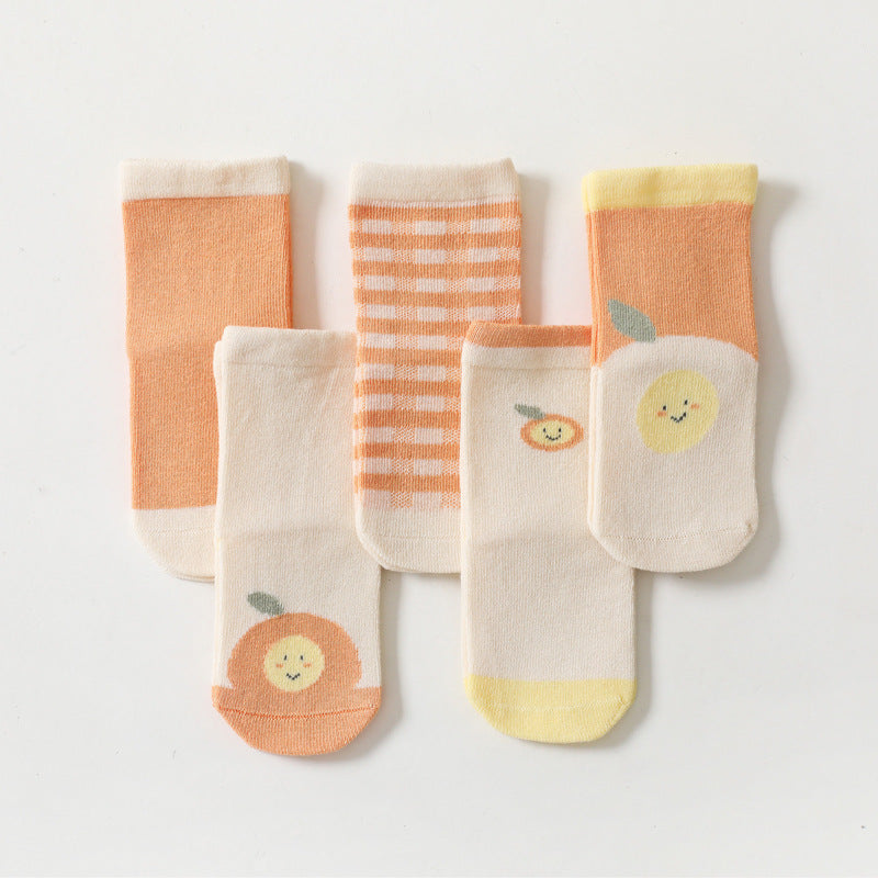 5-Pack Baby / Toddler / Kids Cute Cartoon Socks