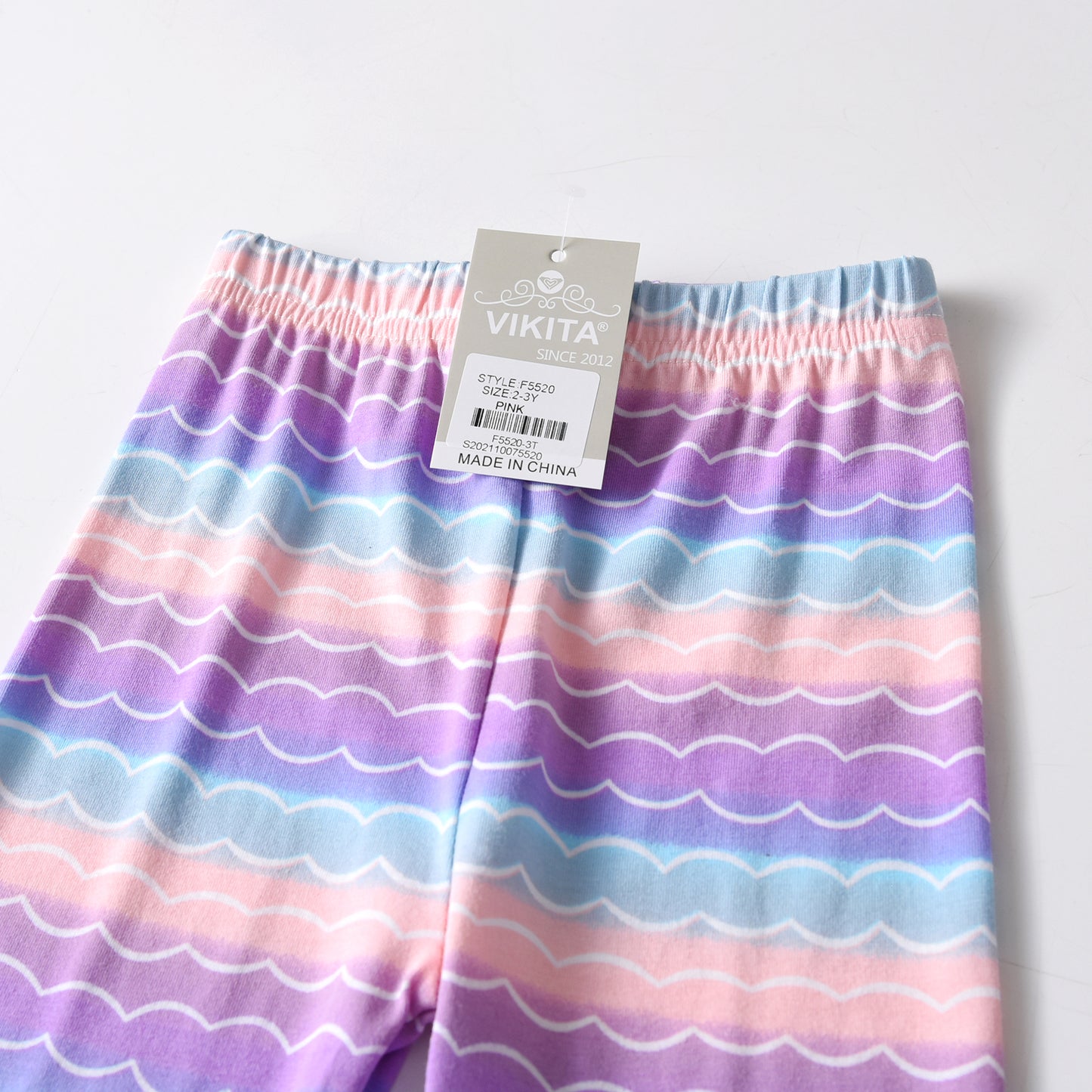 Pink Mermaid Pattern Girl Toddler Skinny Leggings Pant 3-8T