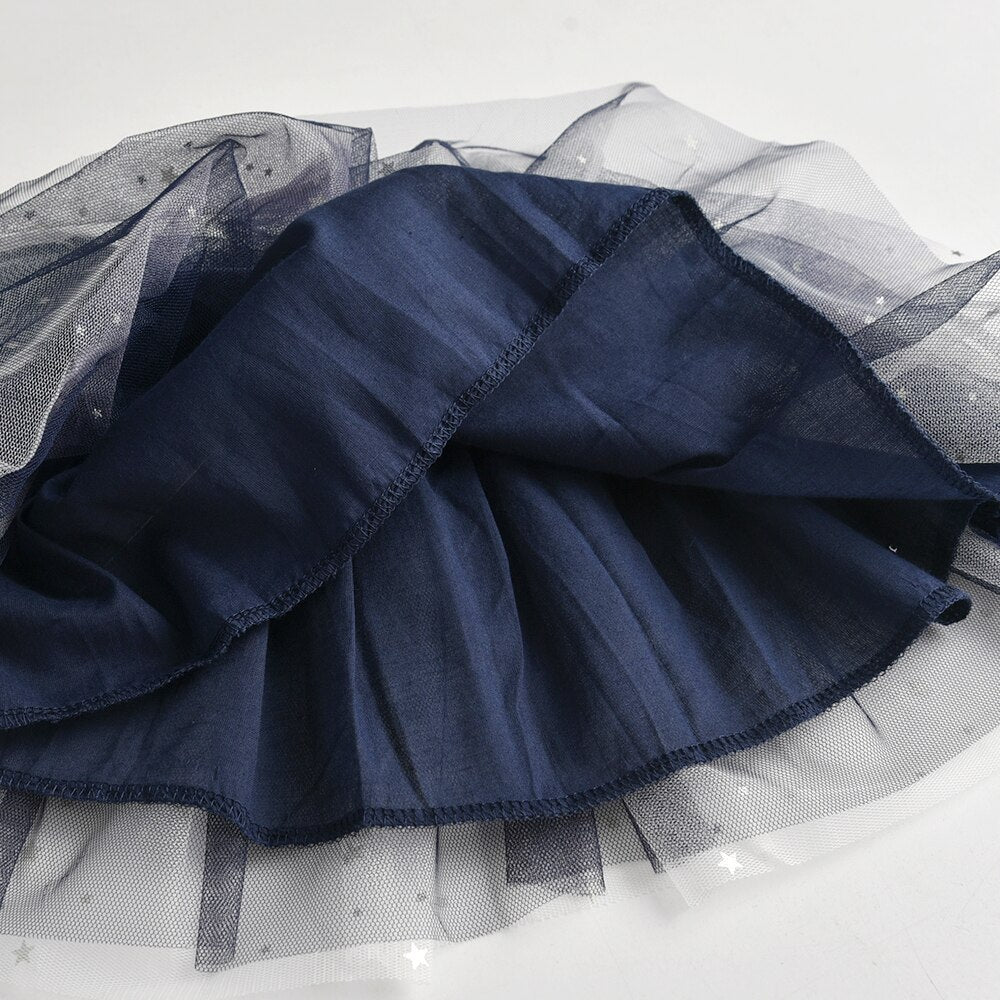 Girl Toddler Tutu Skirt Sequins Princess Layered Casual Tulle Skirt
