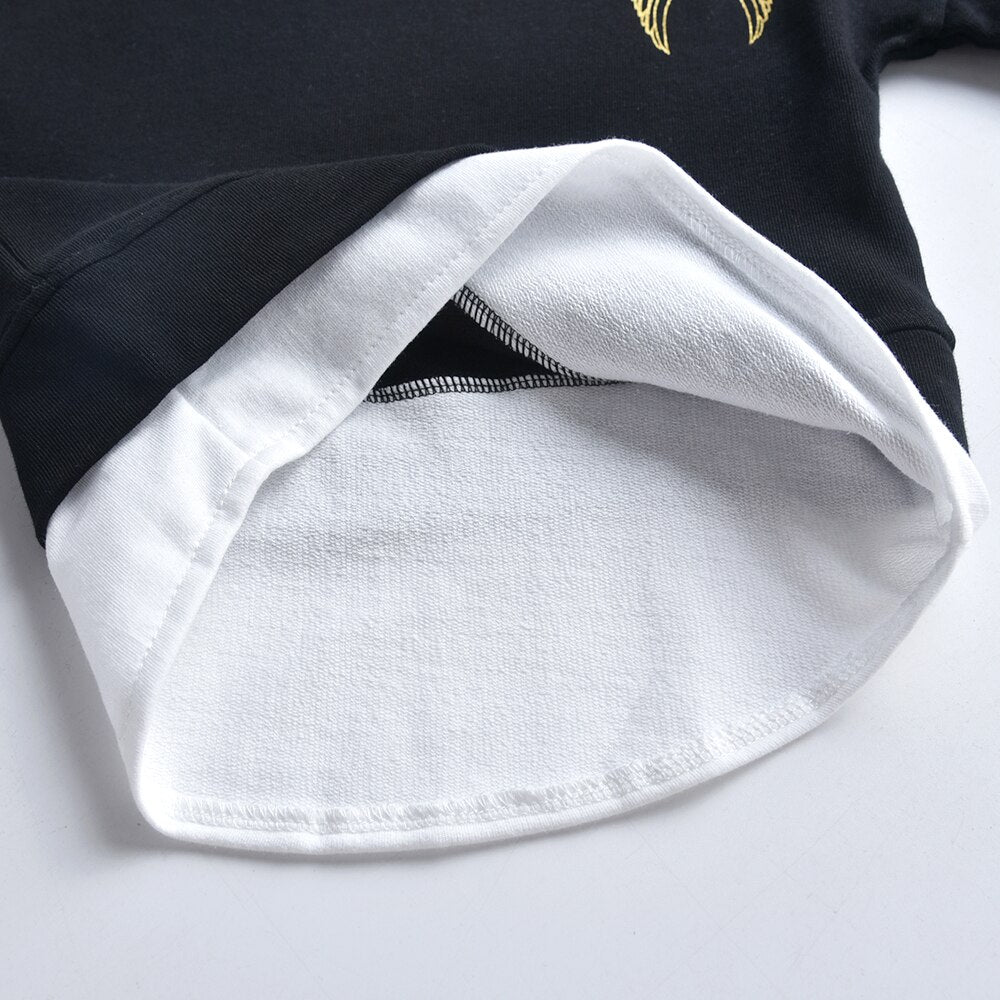 Angle Wings Sequins Girl Toddler Cotton Long Sleeve T-Shirt for Autumn Winter
