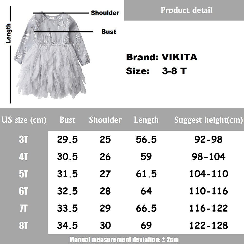 Sequined Bling Princess Girl Toddler Tutu Dress Irregular Tulle Mesh Shinny Tutu Dress