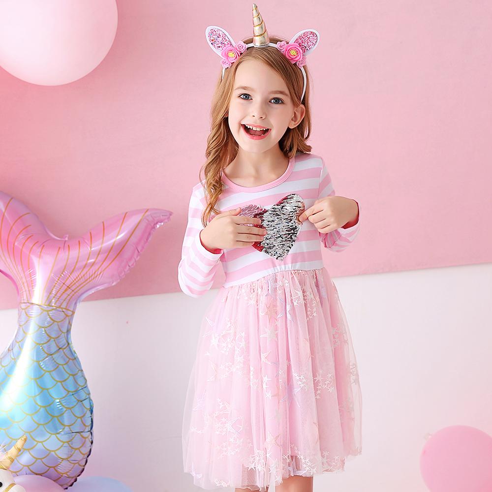Big Love Sequined Color Block Casual Tutu Dress for Toddler Girl