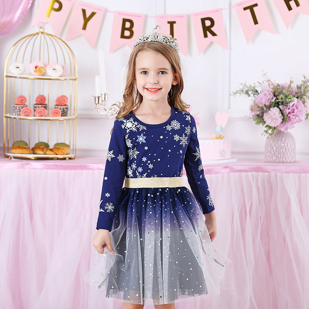 Pre-Order Christmas Snow Party Dress Up Dress for Girl Toddler