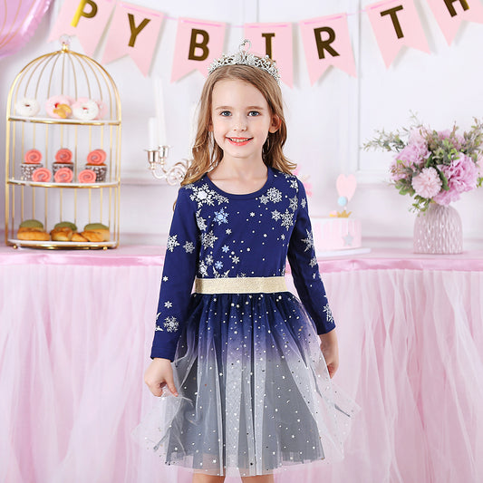 Pre-Order Christmas Snow Party Dress Up Dress for Girl Toddler