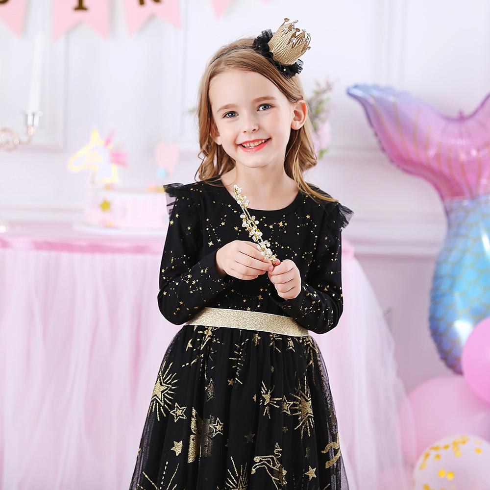 Drem Unicorn Pattern Party Tutu Gift Dress for Toddler Girl