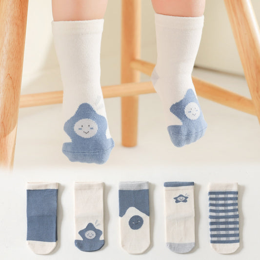 5-Pack Baby / Toddler / Kids Cute Cartoon Socks