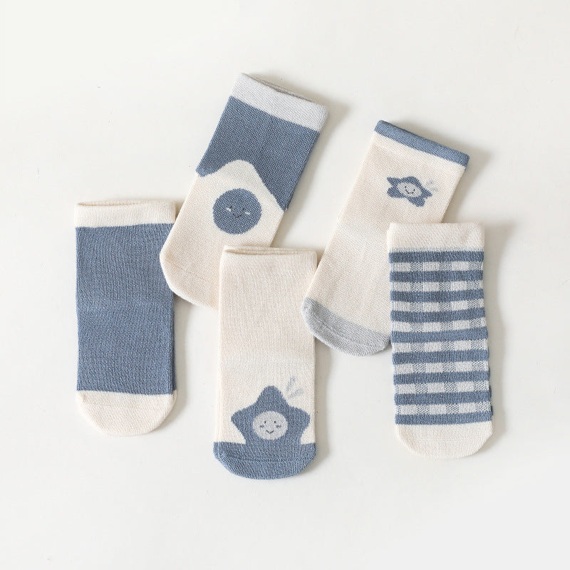 5-Pack Baby / Toddler / Kids Cute Cartoon Socks
