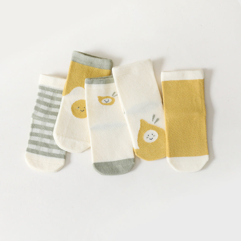 5-Pack Baby / Toddler / Kids Cute Cartoon Socks