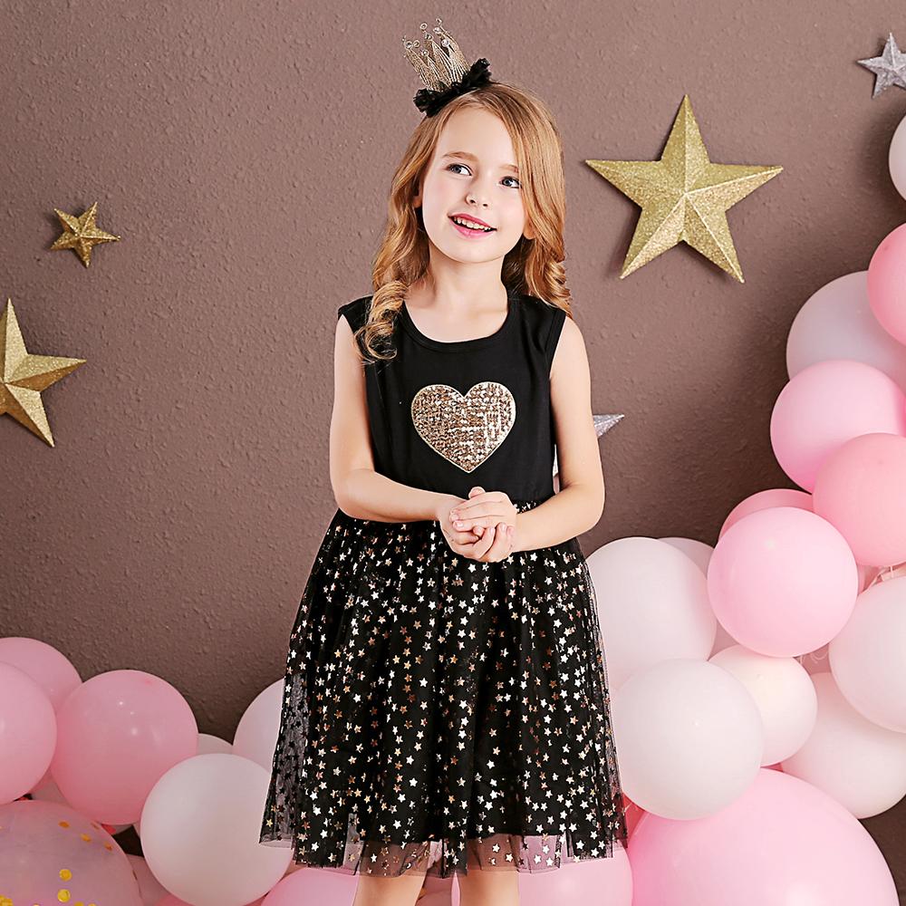 Love Shape Beads Pink Tutu Brithday Dress for Toddler Girl