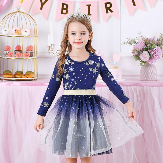 Pre-Order Christmas Snow Party Dress Up Dress for Girl Toddler