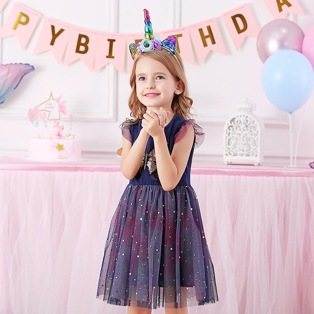 Butterfly Perler Beads Toddler Tutu Girl Dress for Daily Party 3-8T