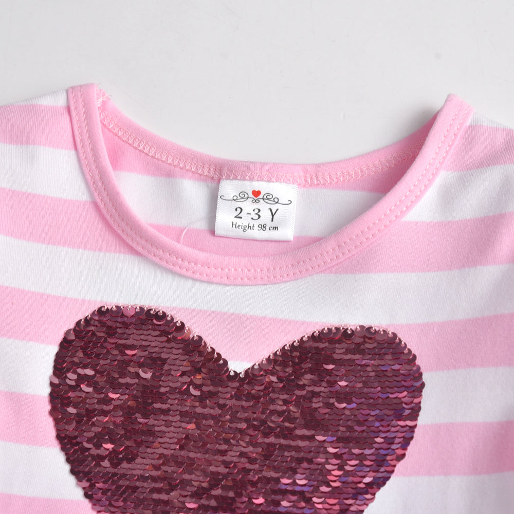 Big Love Sequined Color Block Casual Tutu Dress for Toddler Girl