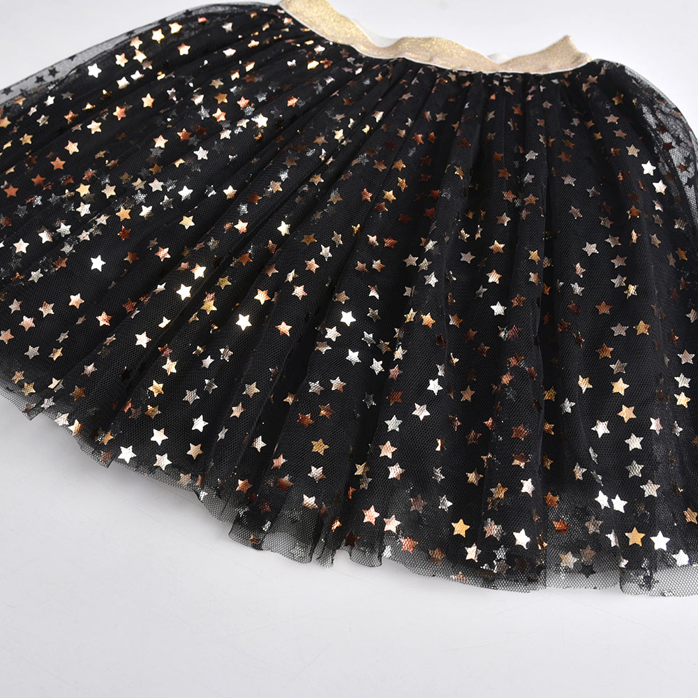 2Y-8Y Sparkle Star Tulle Girls Tutu Skirs Party Tutu Dress for Toddler