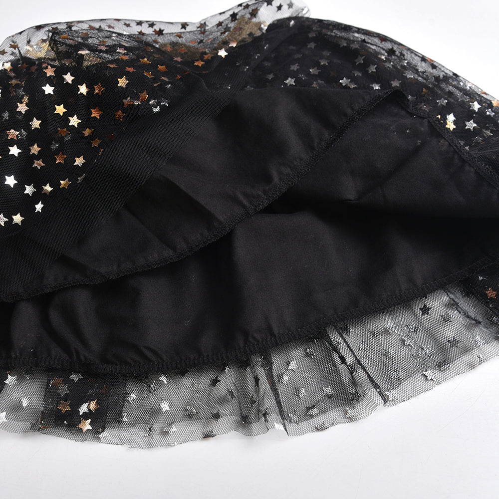 2Y-8Y Sparkle Star Tulle Girls Tutu Skirs Party Tutu Dress for Toddler