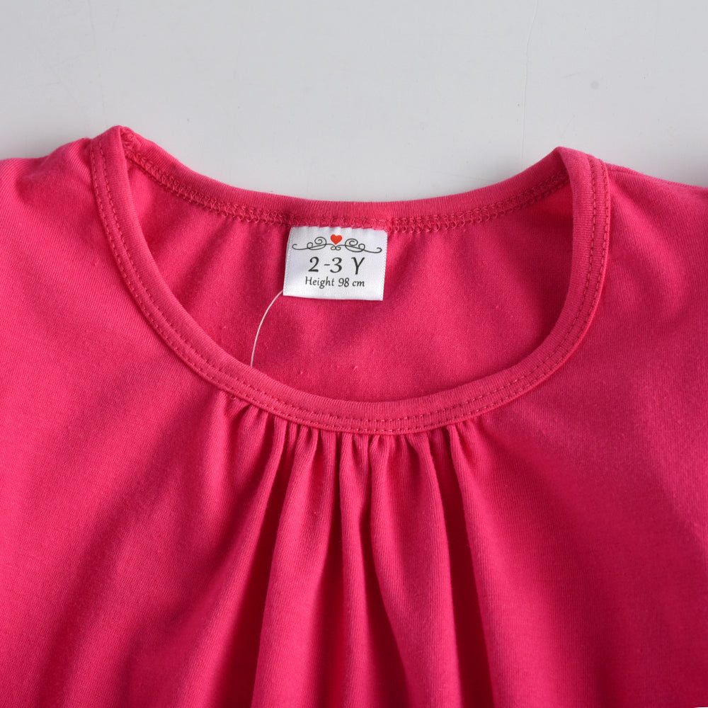 Unicorn with Star Pattern A-Line Casual Cotton Toddler Girl Dress