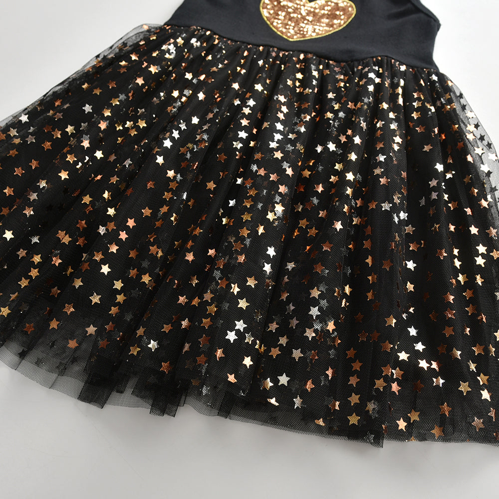 Love Shape Beads Pink Tutu Brithday Dress for Toddler Girl