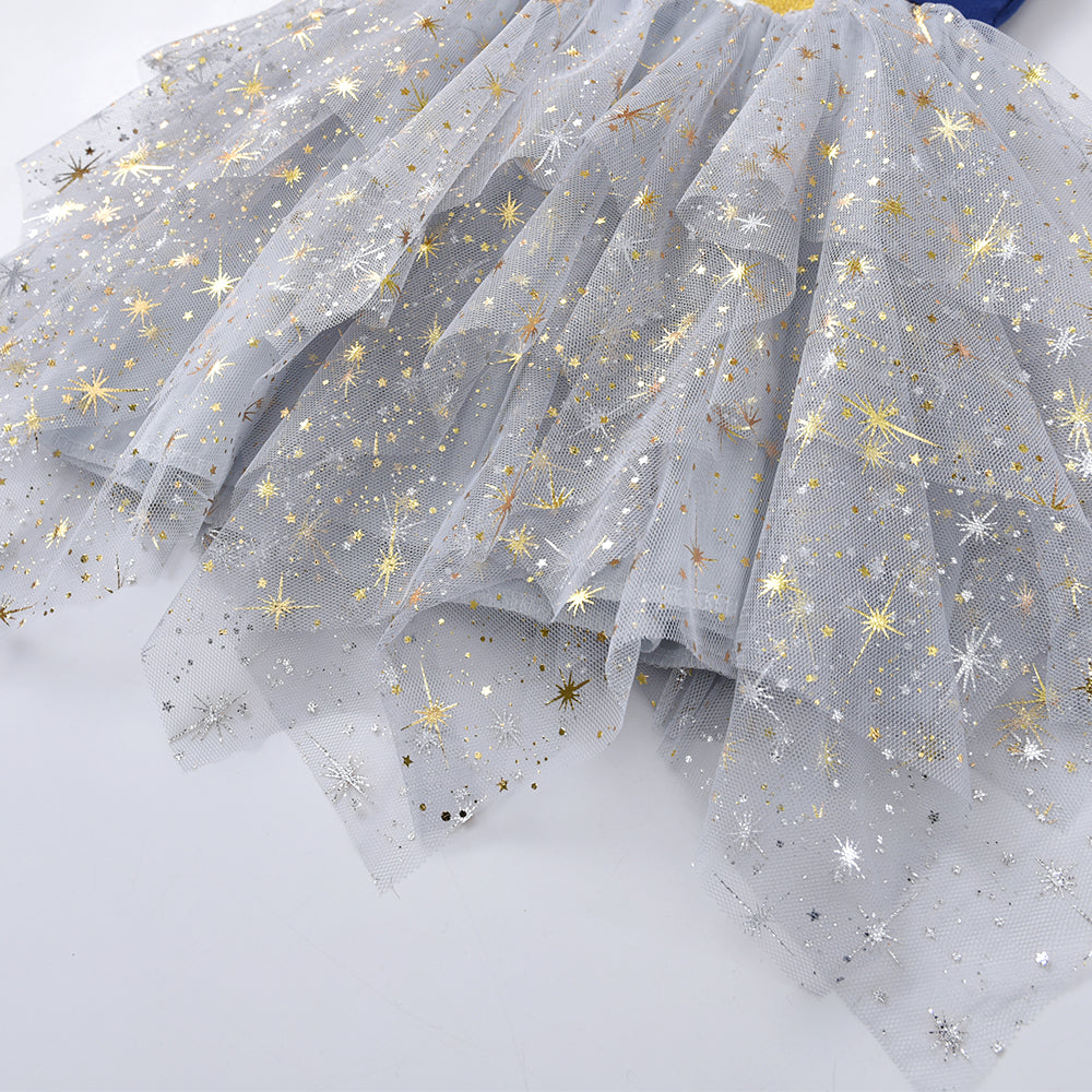 Girl Princess Dress Summer Kids Wedding Party Prom Elegant Dresses Kids Unicorn Sequins Dress