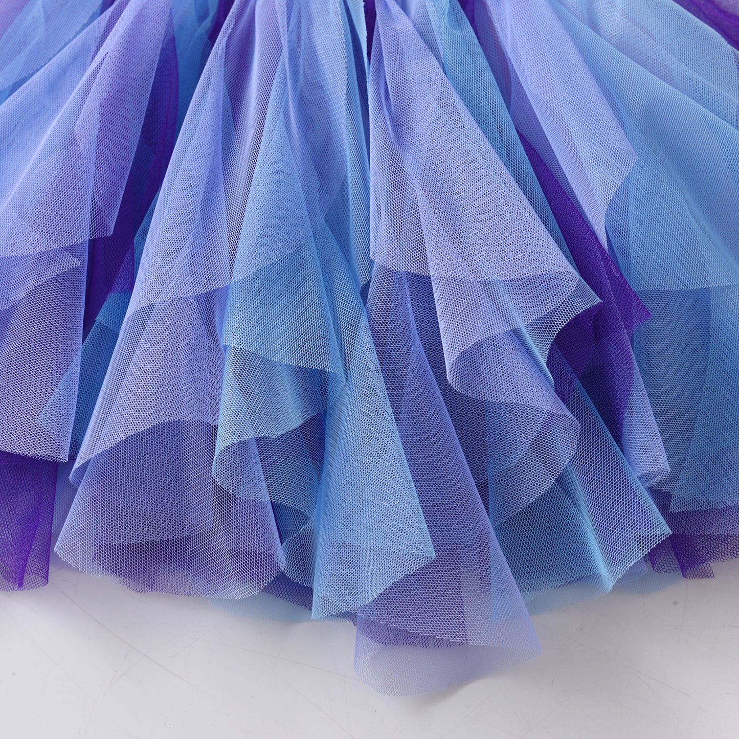 3-8T Vikita Sequins Butterfly Sweatshirt Top and Purple Gathered Tulle Skirt Set