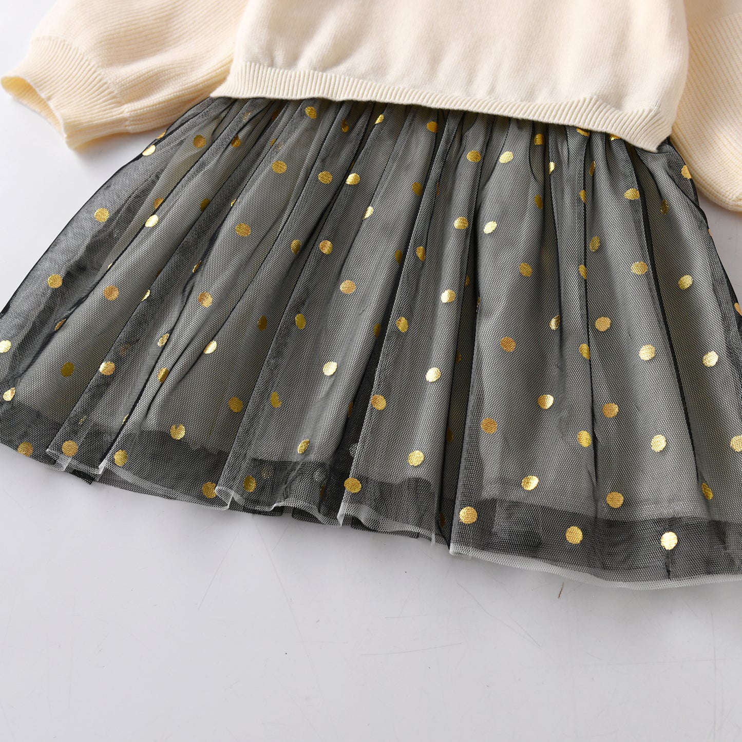 Bling Sequin Pattern  Girl Toddler Sweater Dress for Winter
