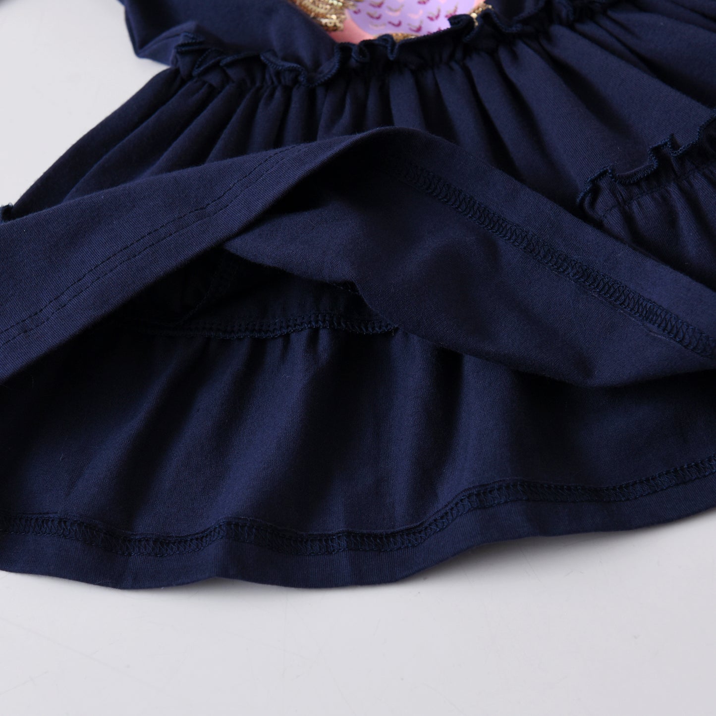 2Y-8Y Girls Long Sleeve Dress Sequins Bird Pattern Casual Dress for Girls Toddler