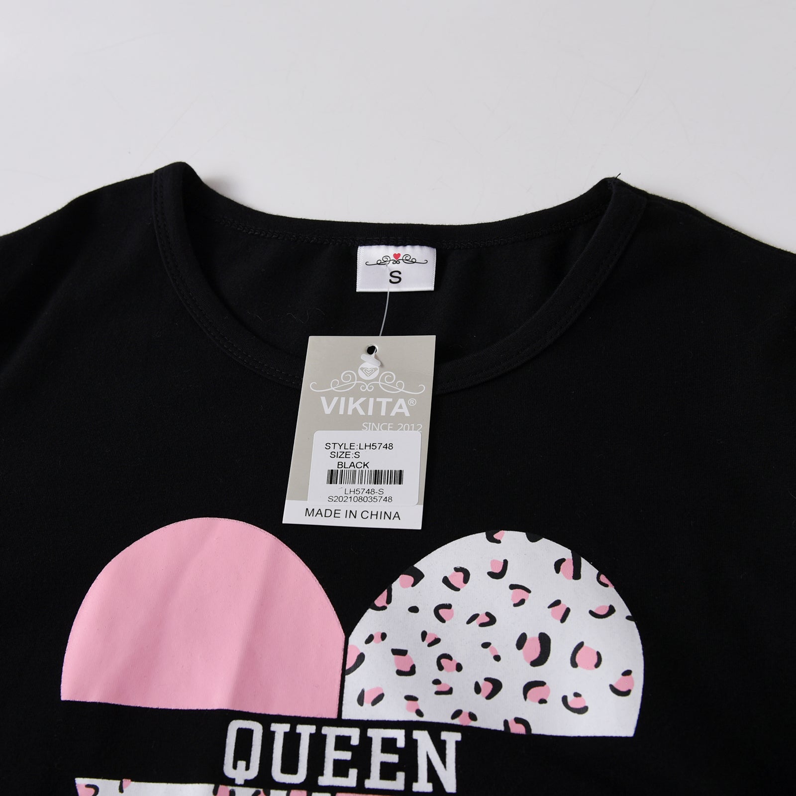 Vikita Mum and Daughter Family Matching Love Heart Princess Dress