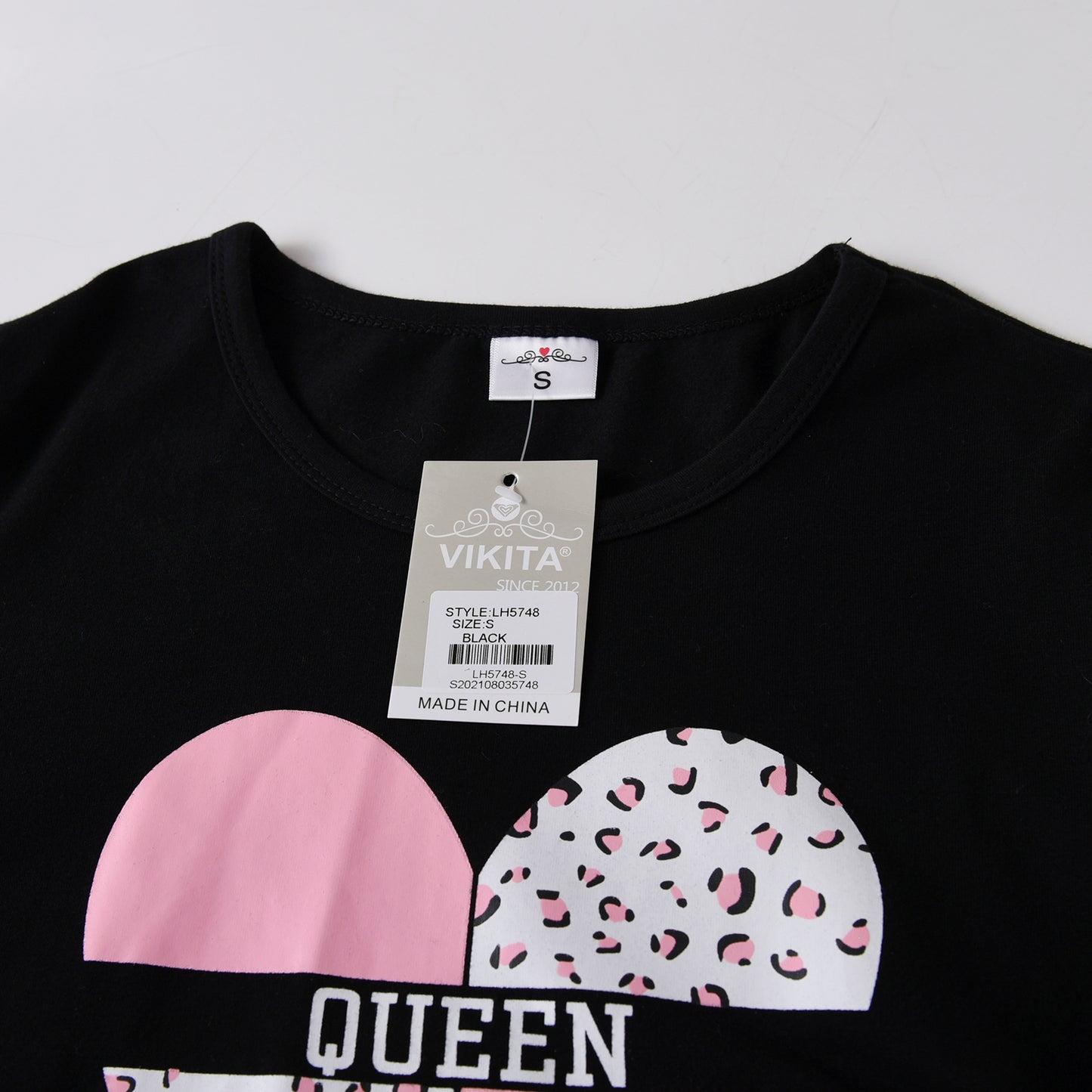 Vikita Mum and Daughter Family Matching Love Heart Princess Dress