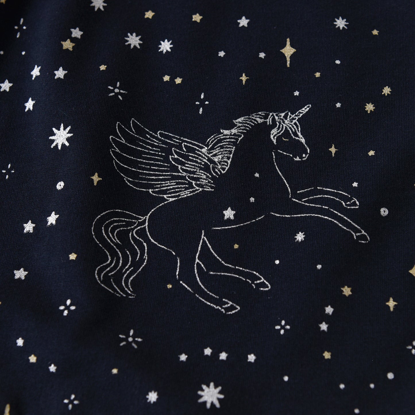 Unicorn Starry Sky Pattern Girl Toddler Sweatshirt Long Sleeve Top 3-8T