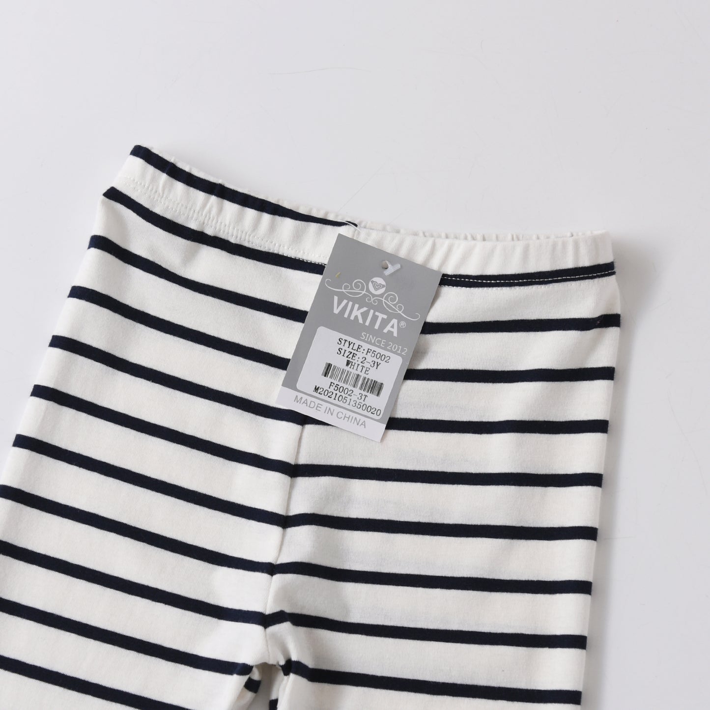 Vikita Ladybird Stripe Skinny Leggings Pant for Girls Toddler 3-8T