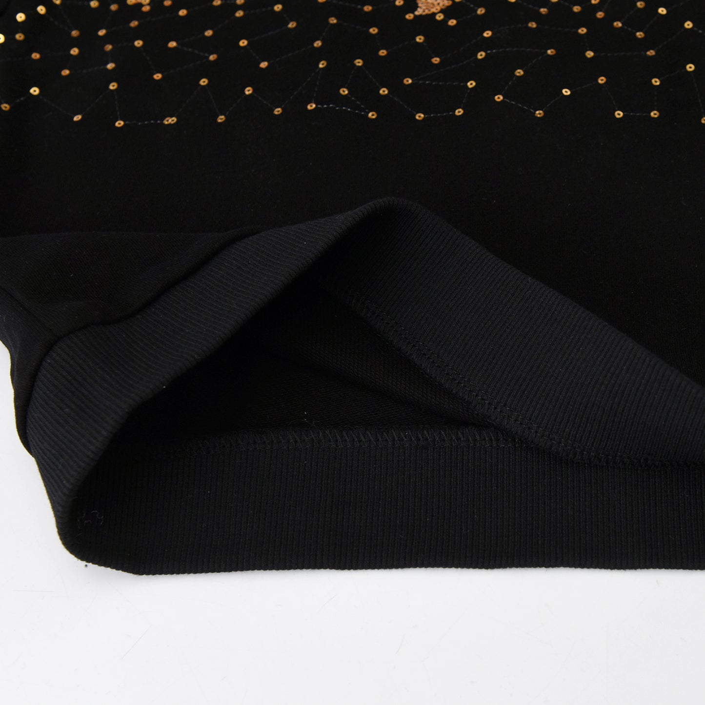 2-8Y Bling Star Sequins Girls Toddler Winter Black Sweter Pullover
