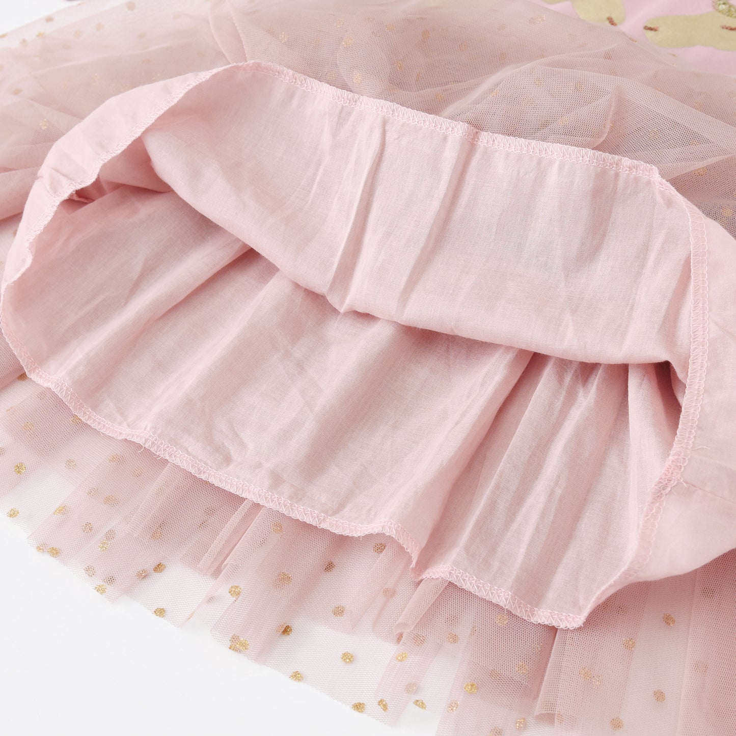 2Y-8Y Double Unicorn Sequins Pink Tutu Dress for Girls Toddler