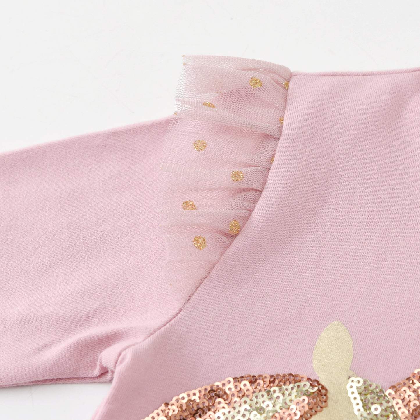 2Y-8Y Double Unicorn Sequins Pink Tutu Dress for Girls Toddler
