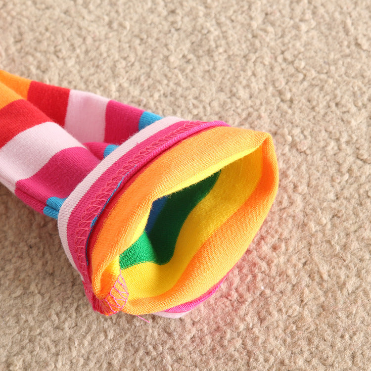 Rainbow Girl Toddler Leggings Skinny Long Cotton Pants