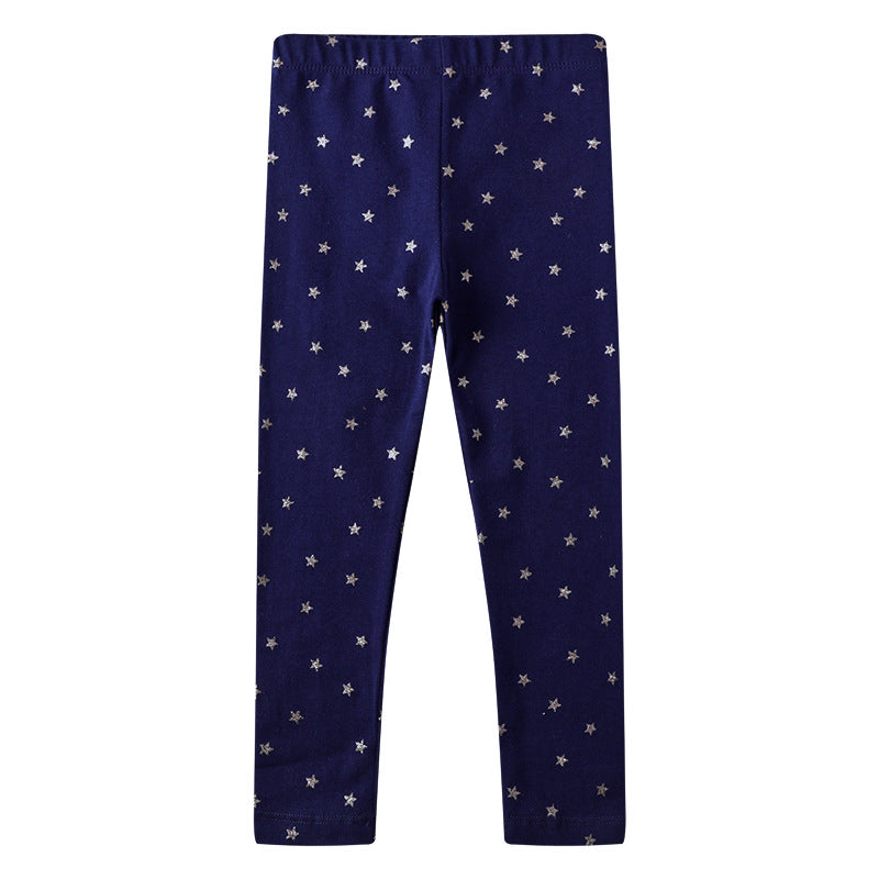 3PCS Rainbow Butterfly Star Leggings Little Girl Toddler Cotton Skinny Leggings Pants Set