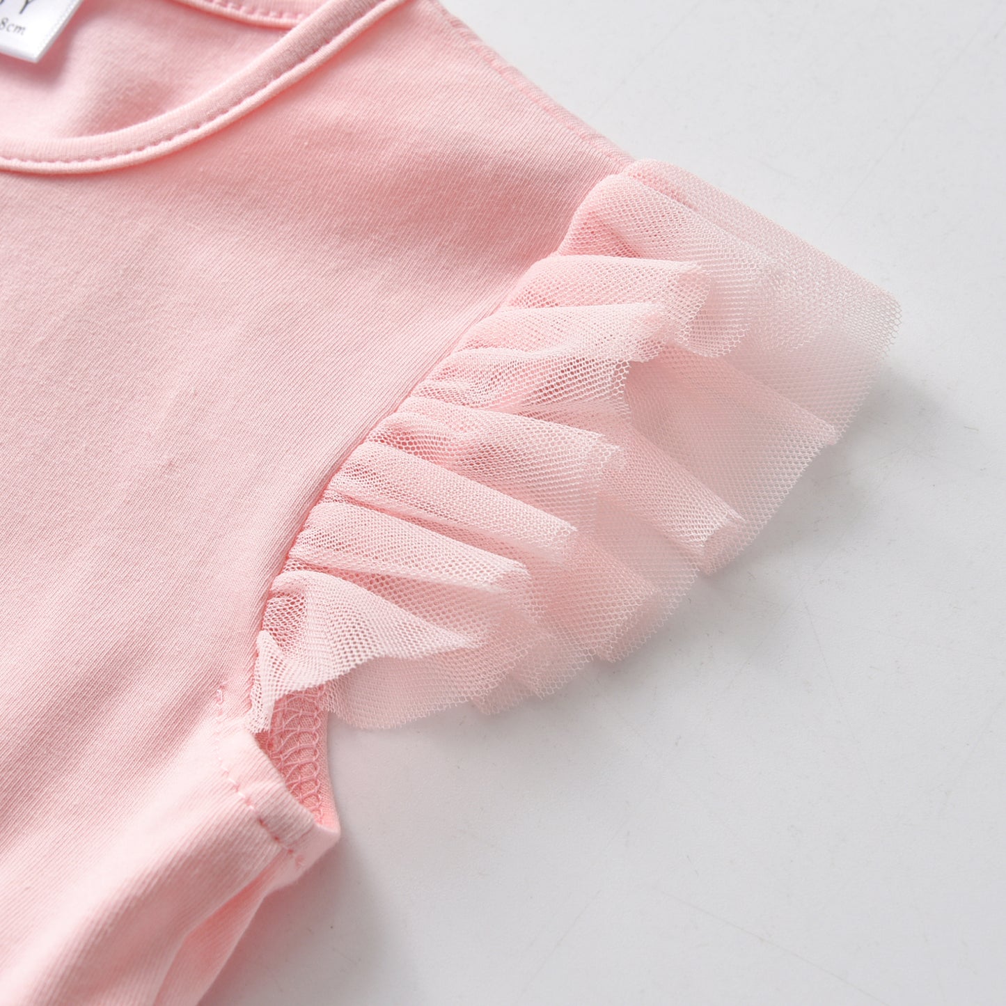 2Y-8Y Girls Casual Dress Pink Unicorn Sparkle Tulle Tutu Dress Toddler Short Sleeve Dress