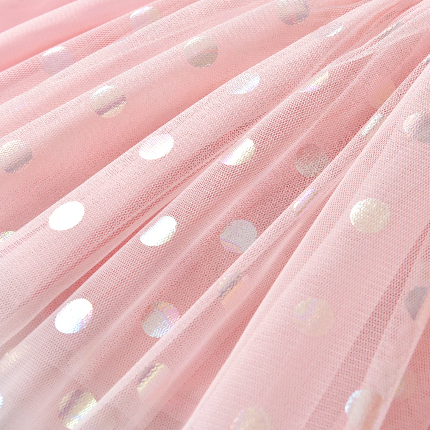 2Y-8Y Pink Spot Layered Tulle Tutu Skirts for Girls Toddler