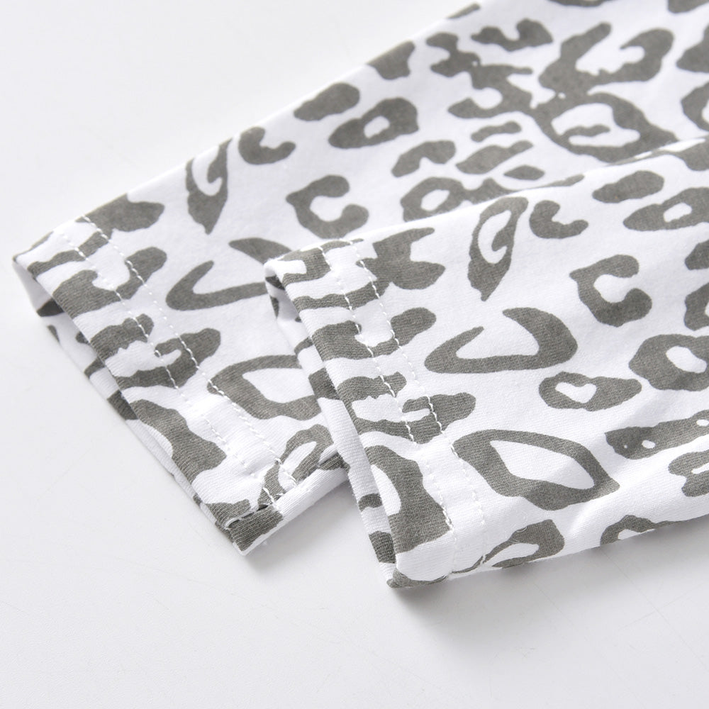 Leopard Print Skinny Pencil Leggings Pants for Girl Toddler