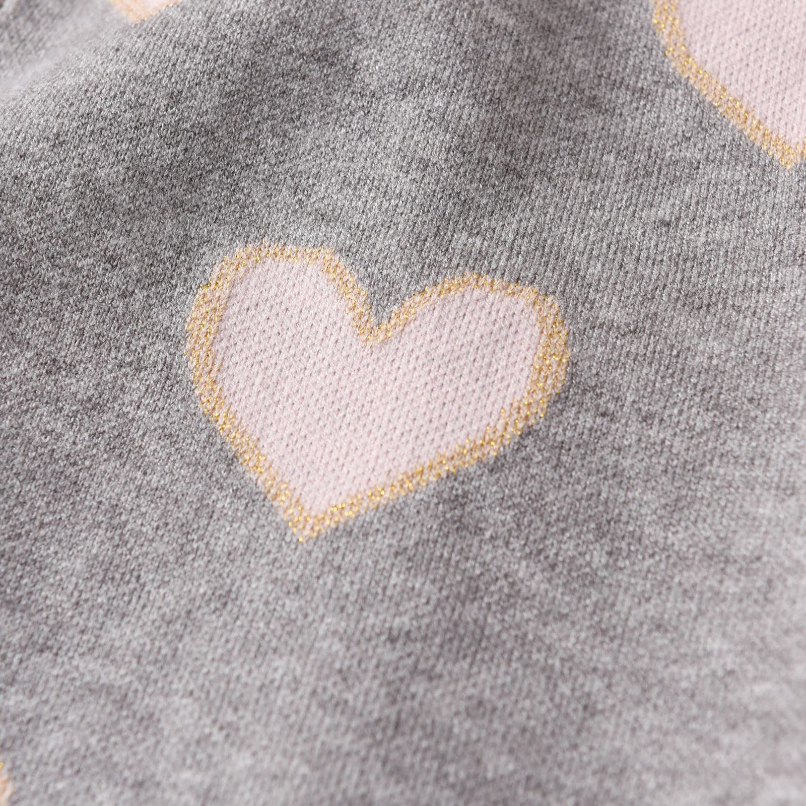 2Y-8Y Girls Clothing Sets Love Heart Pattern Sweater and Leggings for Toddlers Girls