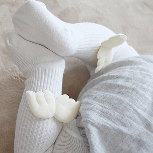 Pantyhose Girl Tights Skinny Stockings Angel Wings Cotton Warm Tights Toddlers Knitted Stocking