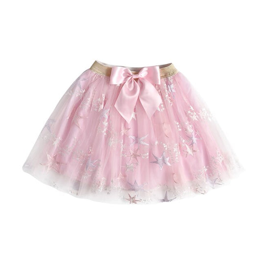 Princess Girls Toddler Multilayer Tulle Tutu Skirt With Bow