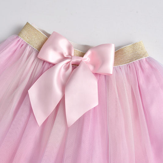 Princess Tutu Girl Toddler Birthday Party Bow Skirt
