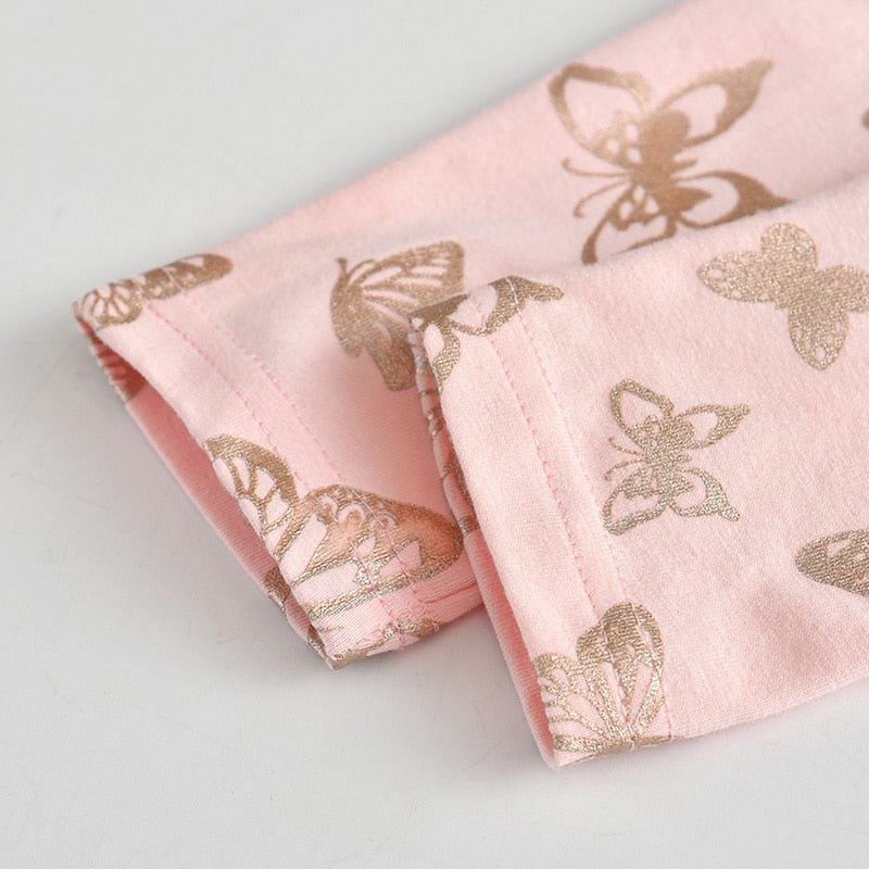 Butterfly Pattern Girl Toddler Skinny Legging Pant Trouser