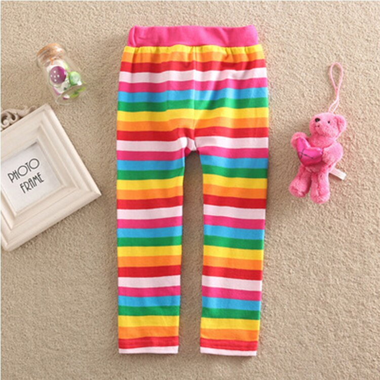 Rainbow Girl Toddler Leggings Skinny Long Cotton Pants