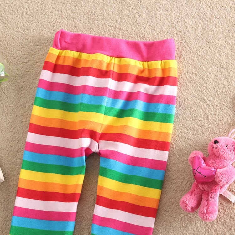 Rainbow Girl Toddler Leggings Skinny Long Cotton Pants
