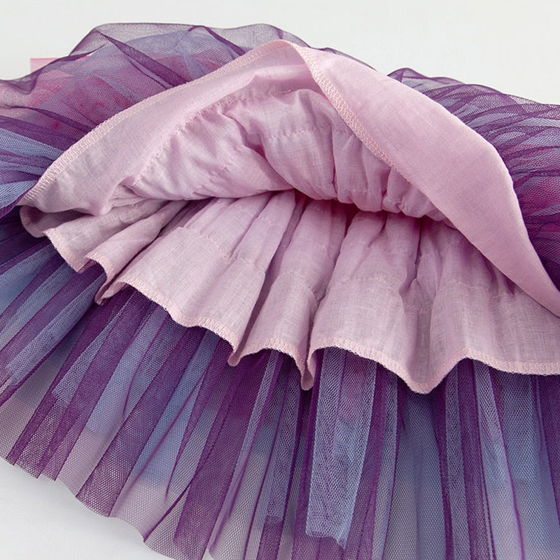 Princess Toddlers Birthday Party Dance Mesh Tutu Skirts