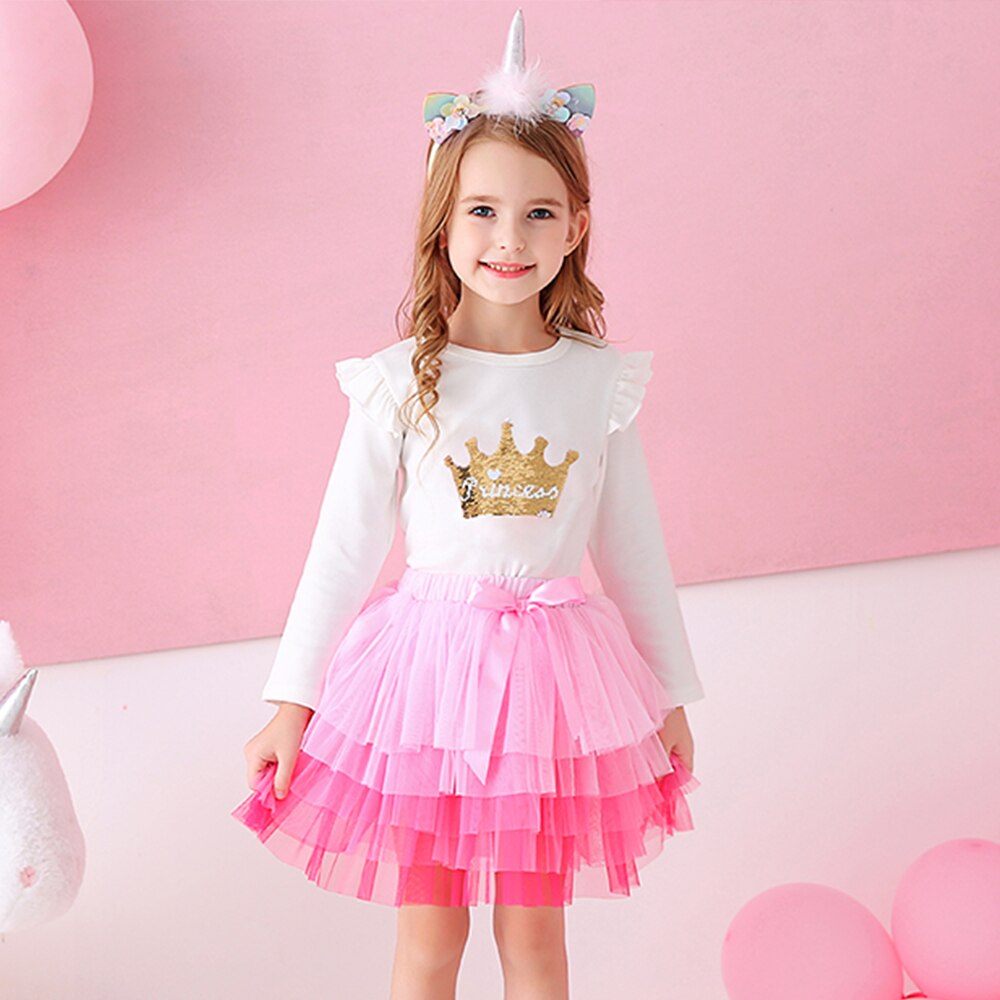 Party Cake Layered Girl Tutu Skirt Prom Princess Lace Skirt