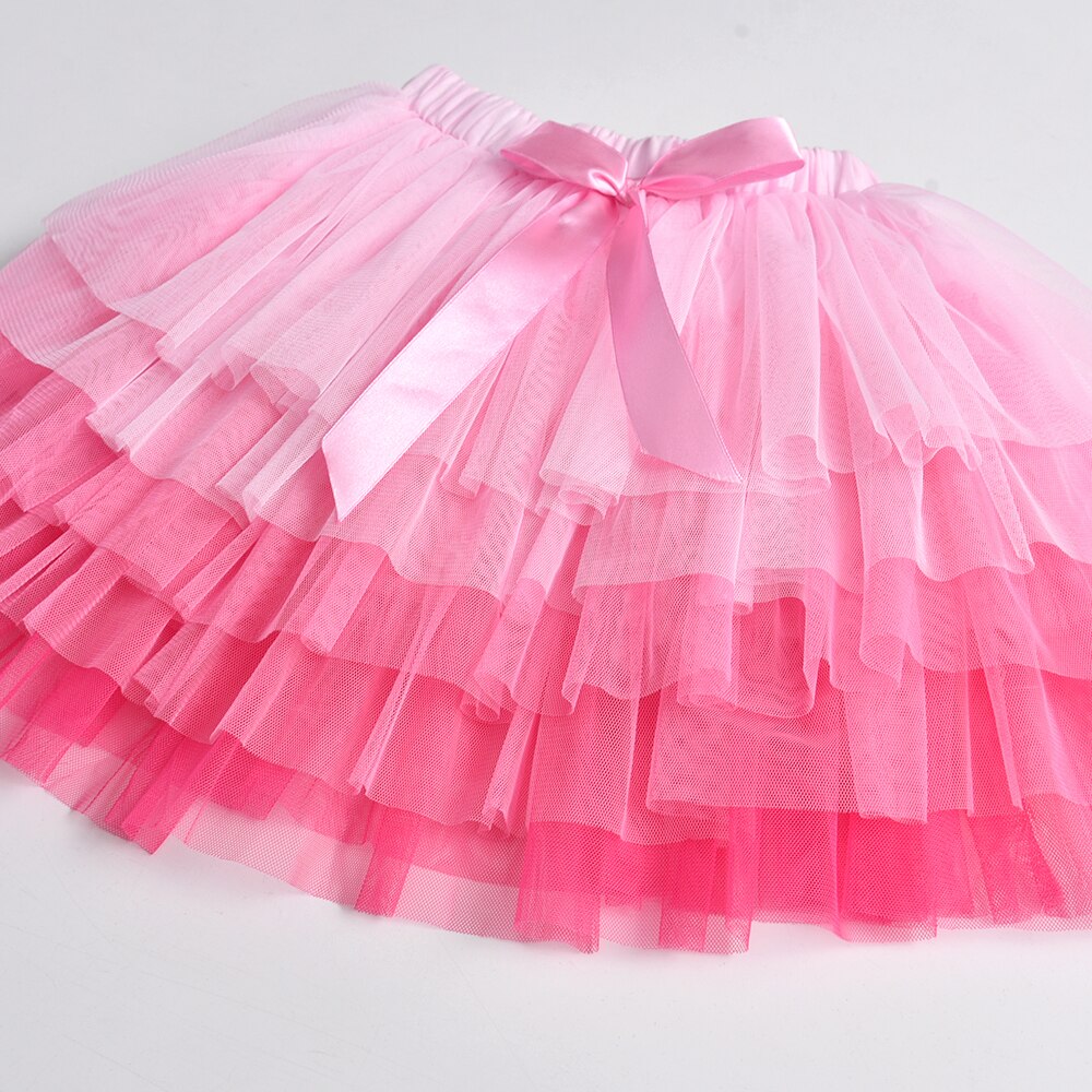Party Cake Layered Girl Tutu Skirt Prom Princess Lace Skirt