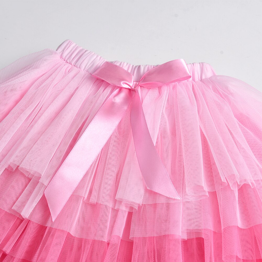 Party Cake Layered Girl Tutu Skirt Prom Princess Lace Skirt