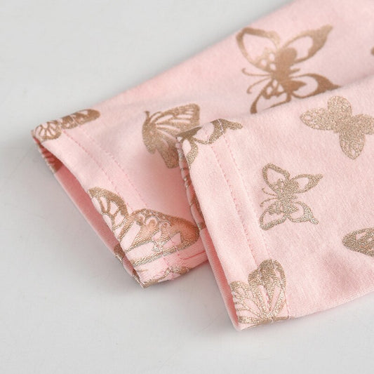 Butterfly Pattern Girl Toddler Skinny Legging Pant Trouser