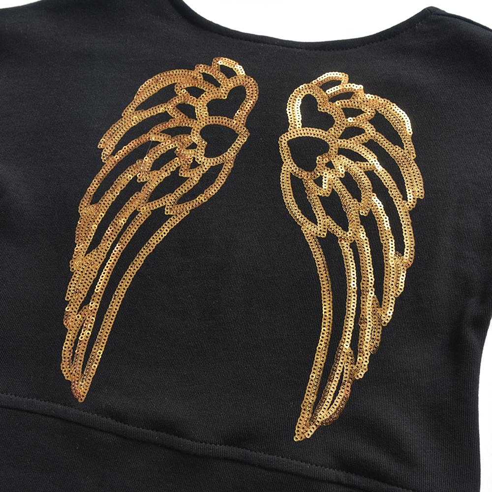 Angle Wings Sweatshirt Top and Love Heart Leggings Pants Girl Toddler Clothing Set